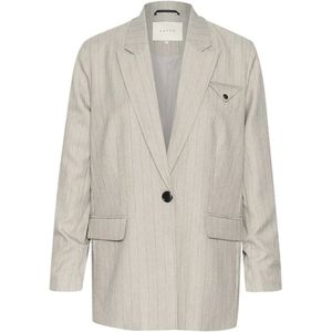 Kaffe, Dames, Jassen, Grijs, Maat: XL Viscose,