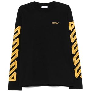 Off White, Heren, Tops, Zwart, Maat: S