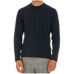 Drumohr, Heren, Truien, Blauw, Maat: L Katoen,