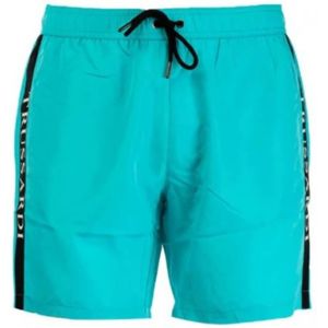 Trussardi, Heren, Badkleding, Blauw, Maat: M Poliester,