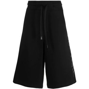 Versace Jeans Couture, Heren, Korte broeken, Zwart, Maat: L Katoen,