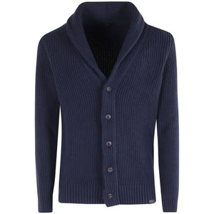 Fay, Heren, Truien, Blauw, Maat: L Denim,