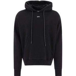 Off White, Heren, Sweatshirts & Hoodies, Zwart, Maat: XL