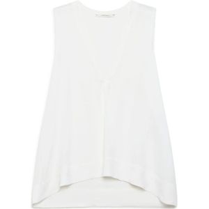 Maliparmi, Dames, Tops, Wit, Maat: XS Zijde,