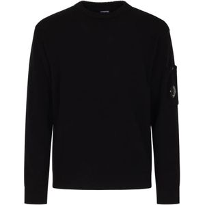 C.p. Company - Soft Cotton Stretch Crewneck Sweater - Zwart - Heren