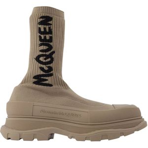Alexander McQueen, Heren, Schoenen, Beige, Maat: 41 EU Viscose,
