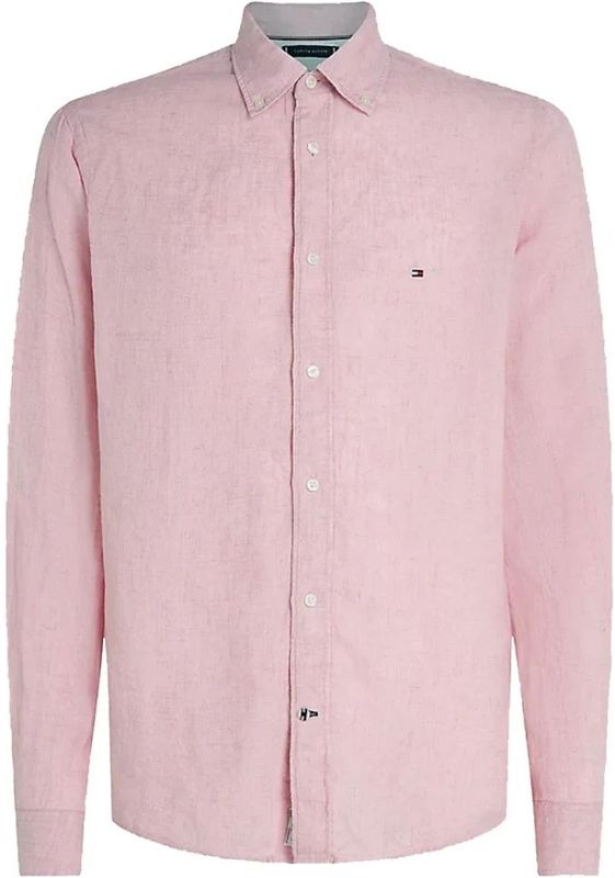 Tommy Hilfiger - Overhemd - Lichtgewicht Linnen - Blauw