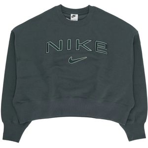 Nike, Dames, Sweatshirts & Hoodies, Groen, Maat: S Fleece,