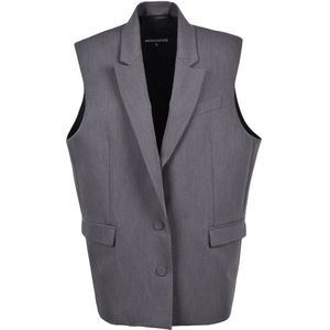 Patrizia Pepe, Dames, Jassen, Grijs, Maat: 2XS Viscose,