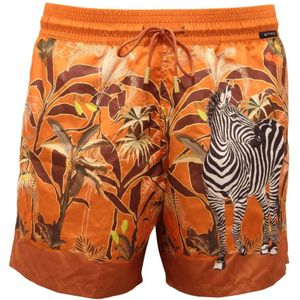 Etro, Heren, Badkleding, Oranje, Maat: S