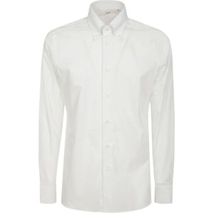 Borriello Napoli, Heren, Overhemden, Wit, Maat: L Katoen,
