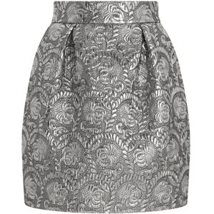 Dolce & Gabbana, Dames, Rokken, Grijs, Maat: S Brokaat,