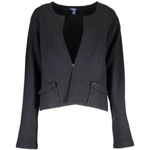 Gant - Cardigan - Zwart - Katoen/Wol