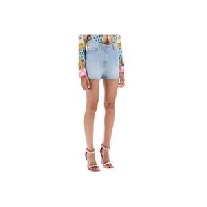 Versace Denim Shorts , Blue , Dames , Maat: W28