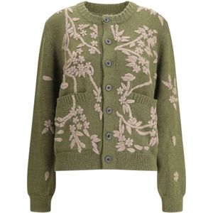 Baziszt, Dames, Truien, Groen, Maat: M Zijde,