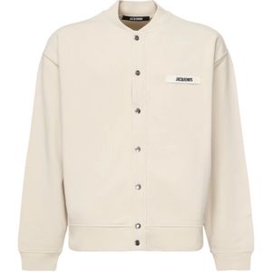 Jacquemus, Heren, Jassen, Beige, Maat: S Katoen,