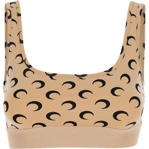 Marine Serre, Dames, Tops, Beige, Maat: M