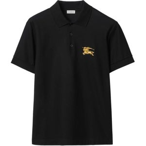 Burberry, Heren, Tops, Zwart, Maat: L