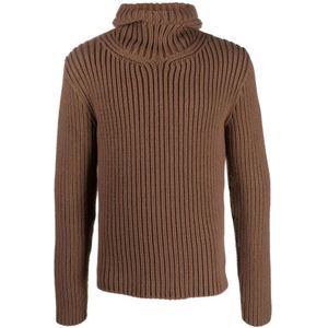 Lanvin, Heren, Truien, Bruin, Maat: M Wol,