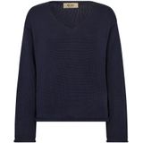 MOS Mosh, Dames, Truien, Blauw, Maat: XS