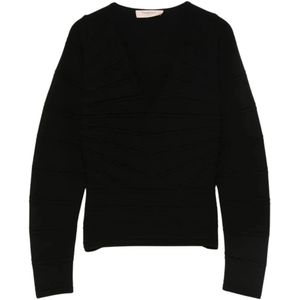 Twinset, Dames, Truien, Zwart, Maat: S