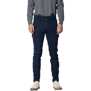 Mason's, Heren, Broeken, Blauw, Maat: S Katoen,