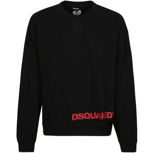 Dsquared2 Comfort Sweatshirt , Black , Heren , Maat: XL