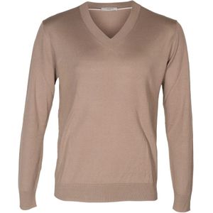 Paolo Pecora, Heren, Truien, Beige, Maat: M Katoen,