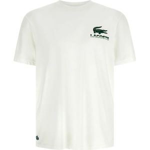 Lacoste, Heren, Tops, Wit, Maat: XL Katoen,