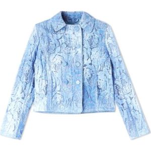 Ermanno Scervino, Dames, Jassen, Blauw, Maat: S Katoen,