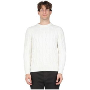 Gran Sasso, Heren, Truien, Wit, Maat: L Wol,