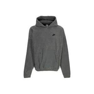 Nike Club+ Polar Fleece Hoodie Iron Grey/Black , Gray , Heren , Maat: XL