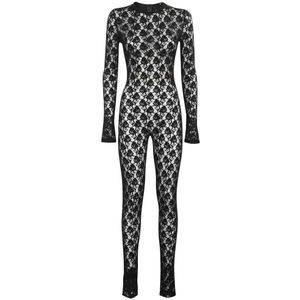 Heron Preston, Dames, Jumpsuits & Playsuits, Zwart, Maat: S Polyamide,