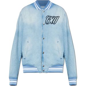 Off White - Denim Jas - Lichtblauw - Dames - Bomberstijl