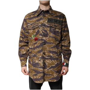 Dolce & Gabbana, Heren, Jassen, Veelkleurig, Maat: M Katoen,