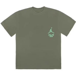 Travis Scott, Heren, Tops, Groen, Maat: L