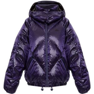 Lacoste, Dames, Jassen, Paars, Maat: 2XL Satijn,