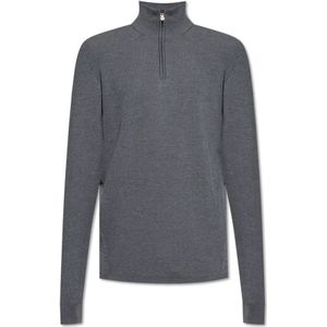 Sease, Heren, Truien, Grijs, Maat: L Wol,