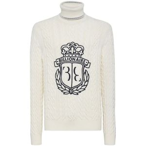 Billionaire, Heren, Truien, Wit, Maat: 3XL