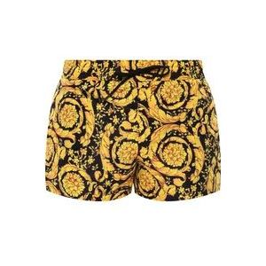 Versace Barocco-bedrukte zwembroek , Yellow , Heren , Maat: M