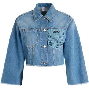 Liu Jo, Dames, Jassen, Blauw, Maat: S Denim,