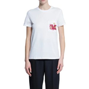 Max Mara, Dames, Tops, Wit, Maat: M