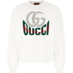 Gucci, Heren, Sweatshirts & Hoodies, Wit, Maat: M