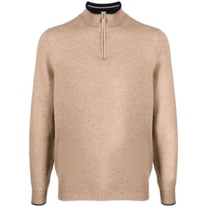 Fedeli, Heren, Truien, Beige, Maat: L Kasjmier,