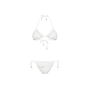 Twinset Ster Witte Bikini , White , Dames , Maat: 75B EU
