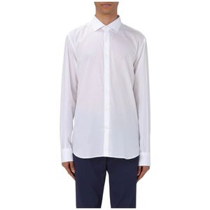 Brooksfield, Heren, Overhemden, Wit, Maat: XL Katoen,