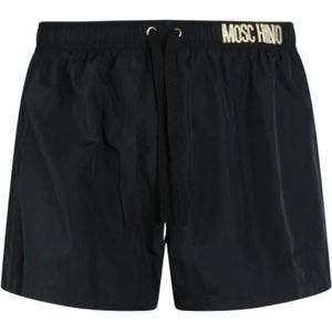 Moschino, Heren, Badkleding, Zwart, Maat: XS Poliester,