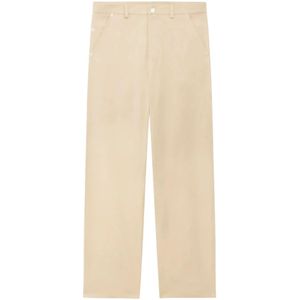 Drole de Monsieur, Heren, Broeken, Beige, Maat: S Katoen,