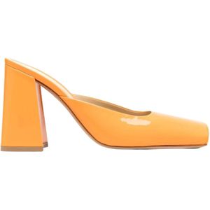 Bottega Veneta, Dames, Schoenen, Oranje, Maat: 38 EU Leer,
