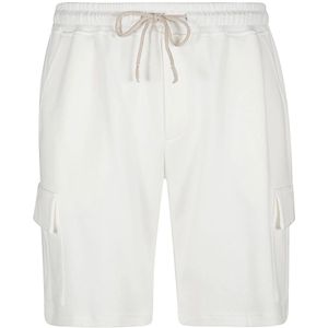 Eleventy, Heren, Korte broeken, Wit, Maat: M Katoen,